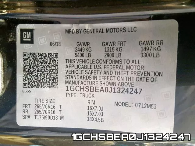 1GCHSBEA0J1324247 фото 2
