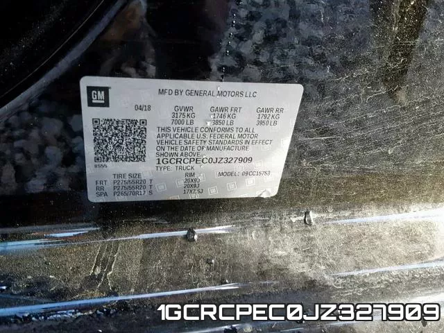 1GCRCPEC0JZ327909 фото 2