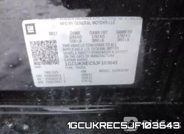 1GCUKREC5JF103643 фото 10