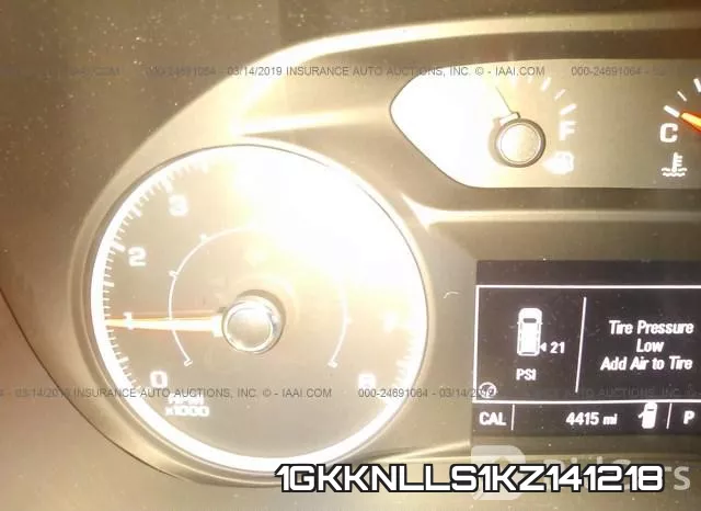 1GKKNLLS1KZ141218 фото 8