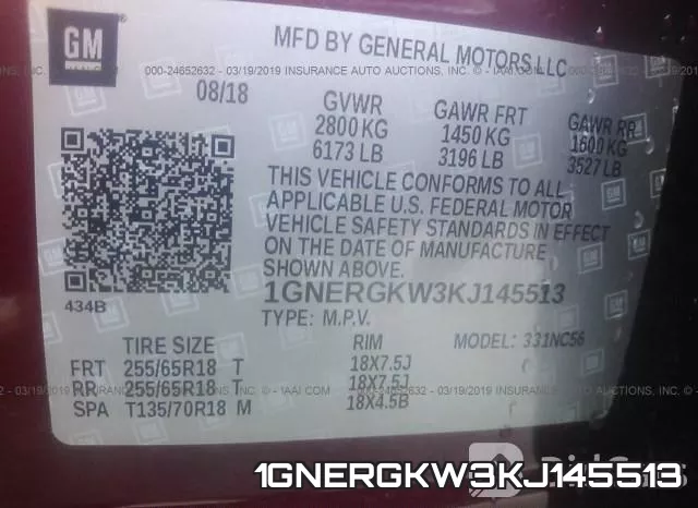 1GNERGKW3KJ145513 фото 10