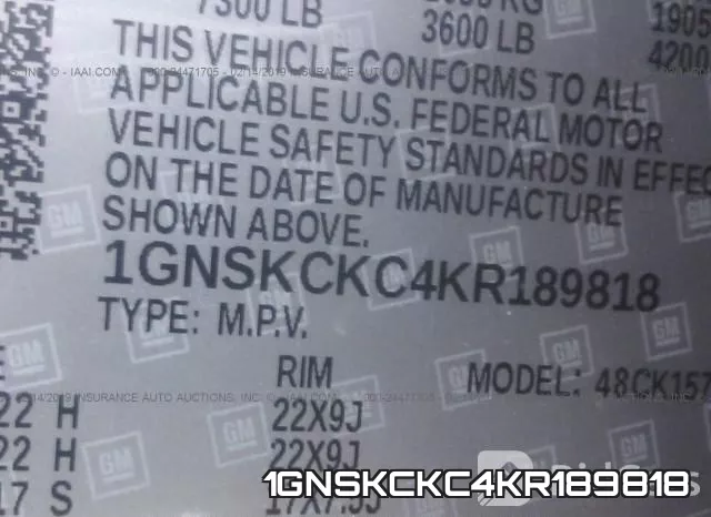 1GNSKCKC4KR189818 фото 10