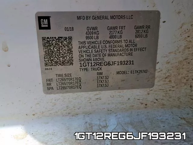 1GT12REG6JF193231 фото 2