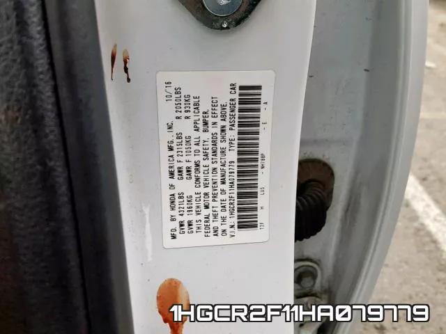 1HGCR2F11HA079779 фото 2