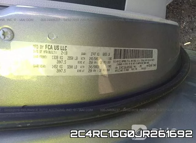 2C4RC1GG0JR261692 фото 10