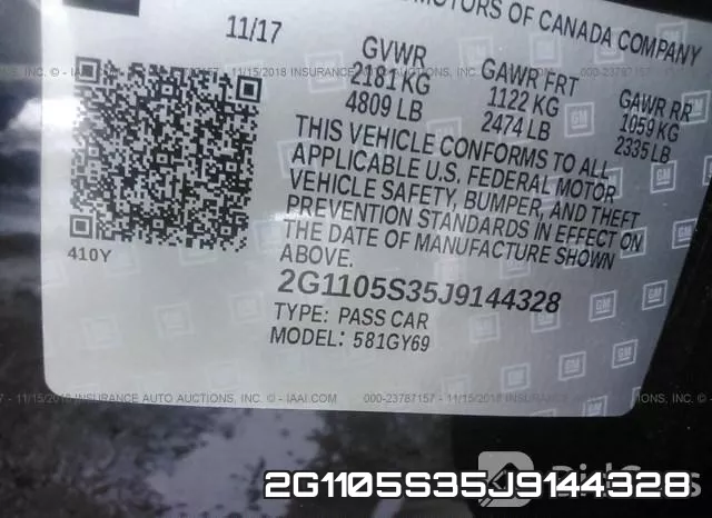 2G1105S35J9144328 фото 10