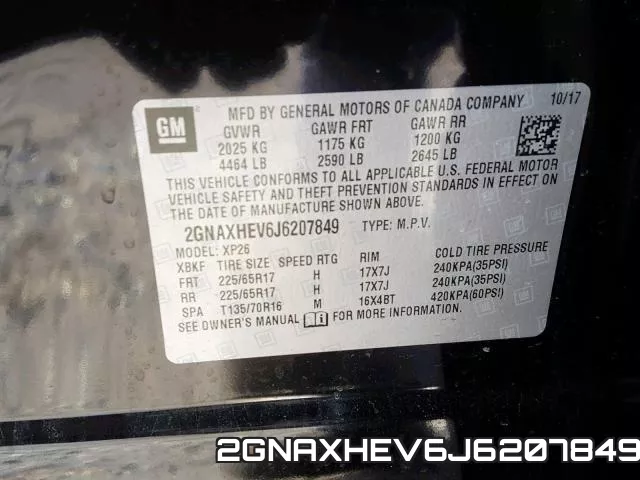 2GNAXHEV6J6207849 фото 2