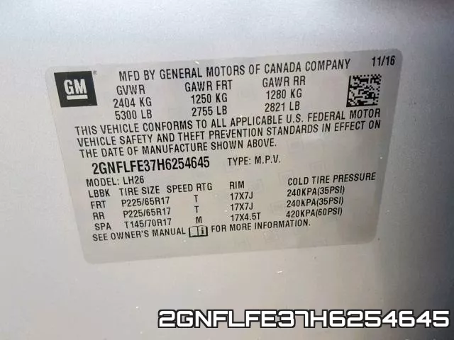 2GNFLFE37H6254645 фото 2