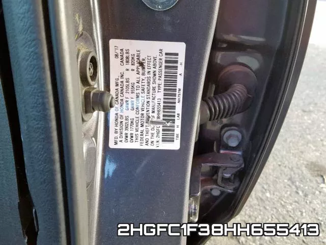 2HGFC1F38HH655413 фото 2