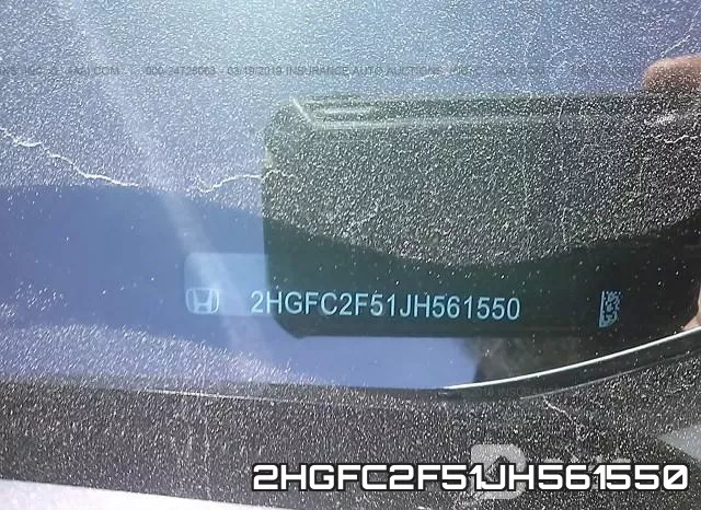2HGFC2F51JH561550 фото 10