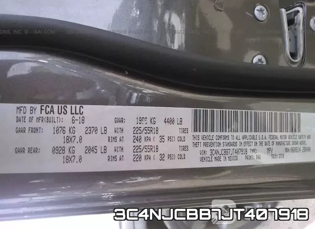 3C4NJCBB7JT407918 фото 10