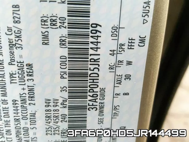 3FA6P0HD5JR144499 фото 2