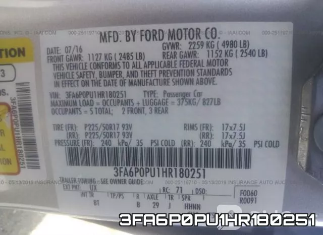 3FA6P0PU1HR180251 фото 10