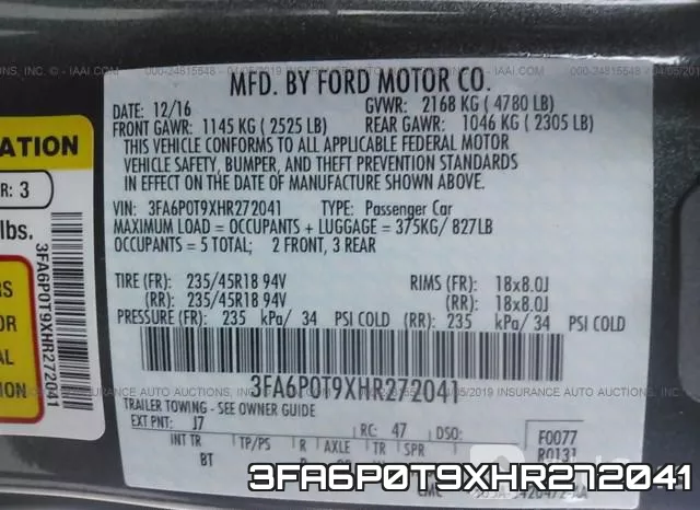 3FA6P0T9XHR272041 фото 10