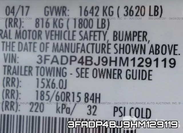 3FADP4BJ9HM129119 фото 10