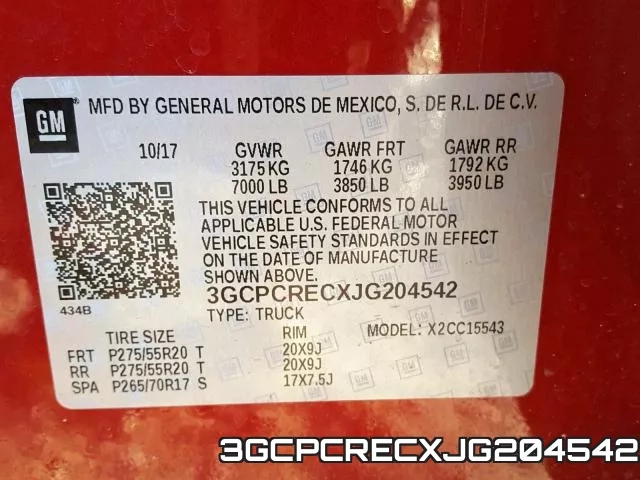3GCPCRECXJG204542 фото 2