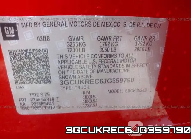 3GCUKREC6JG359790 фото 10