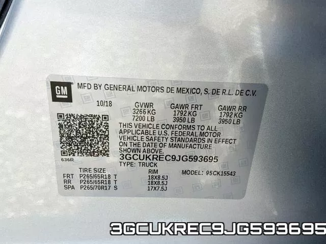 3GCUKREC9JG593695 фото 2