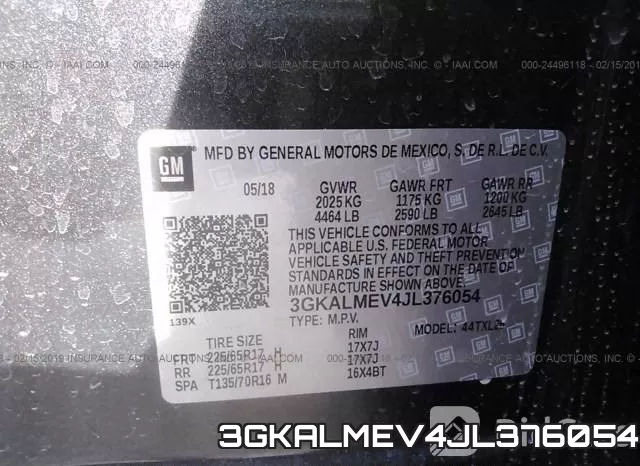 3GKALMEV4JL376054 фото 10
