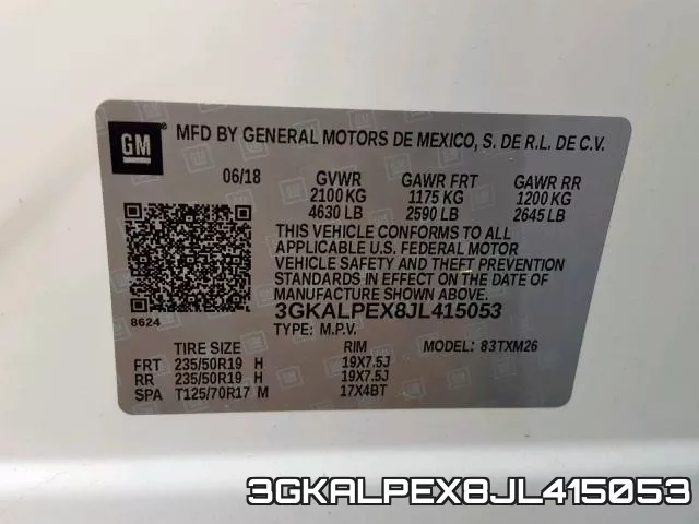 3GKALPEX8JL415053 фото 2