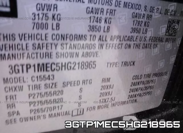3GTP1MEC5HG218965 фото 10