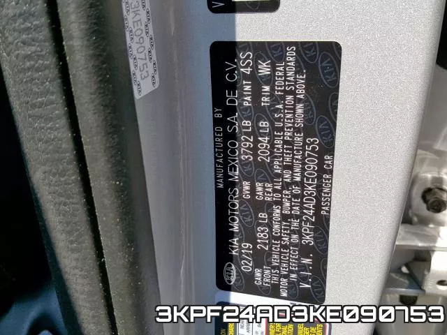 3KPF24AD3KE090753 фото 2