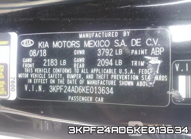 3KPF24AD6KE013634 фото 10