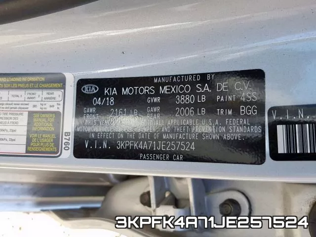 3KPFK4A71JE257524 фото 2