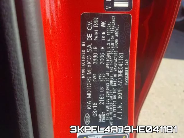 3KPFL4A73HE041181 фото 2