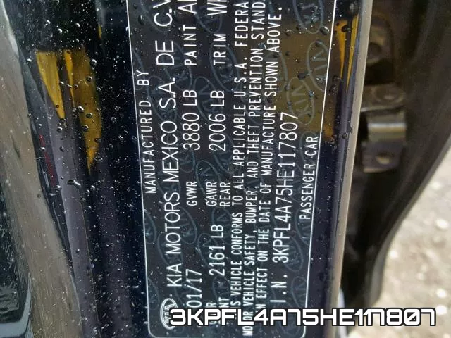 3KPFL4A75HE117807 фото 2