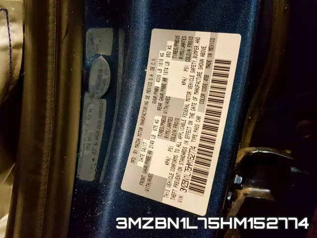 3MZBN1L75HM152774 фото 2