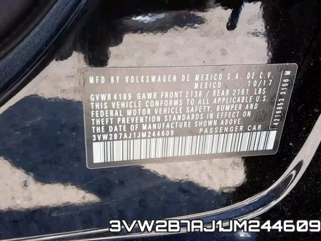 3VW2B7AJ1JM244609 фото 2