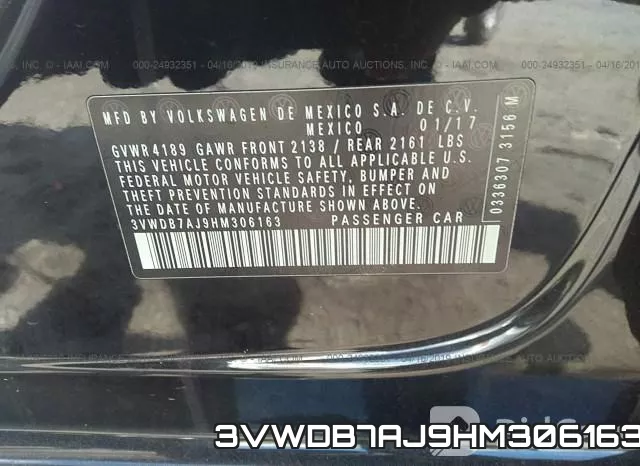 3VWDB7AJ9HM306163 фото 10