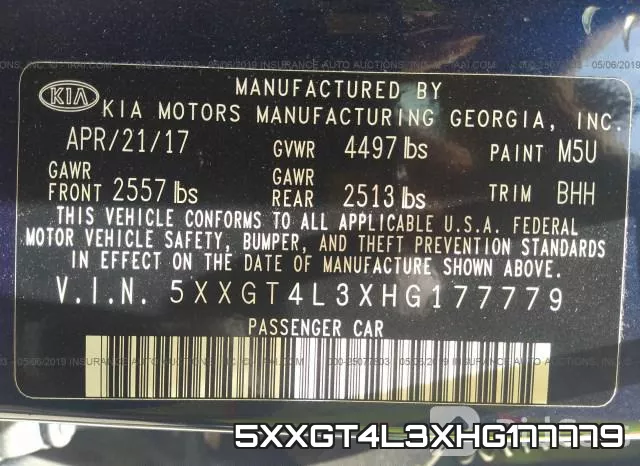 5XXGT4L3XHG177779 фото 10