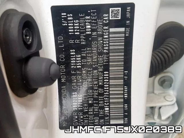 JHMFC1F75JX020389 фото 2