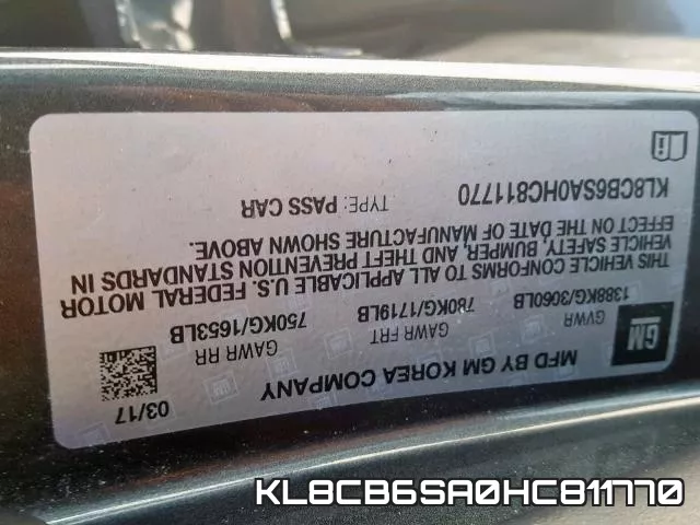 KL8CB6SA0HC811770 фото 2