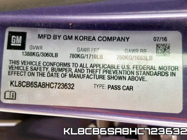 KL8CB6SA8HC723632 фото 2