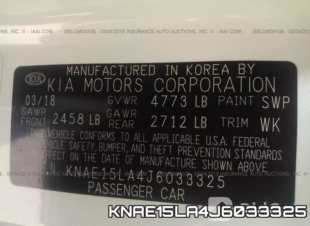 KNAE15LA4J6033325 фото 10