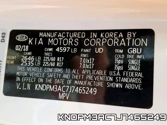 KNDPM3AC7J7465249 фото 2