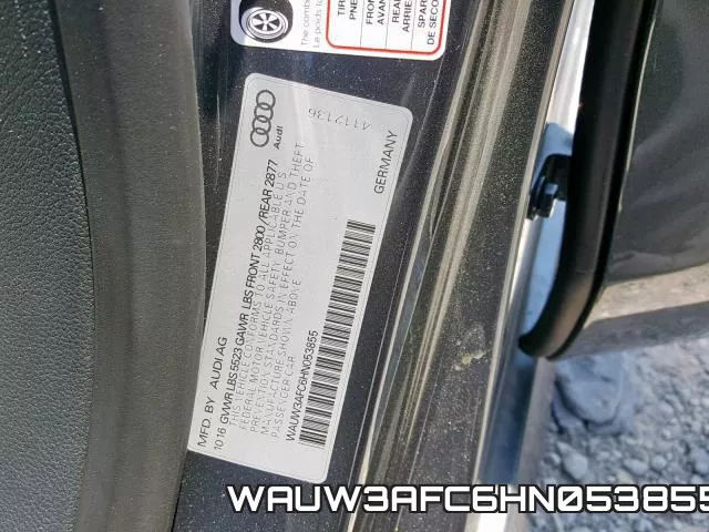 WAUW3AFC6HN053855 фото 2