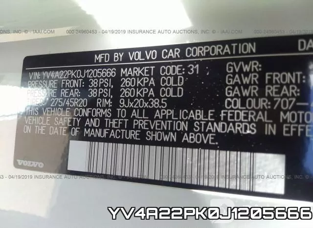 YV4A22PK0J1205666 фото 10