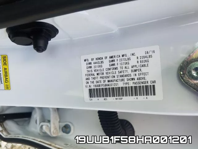 19UUB1F58HA001201 фото 2
