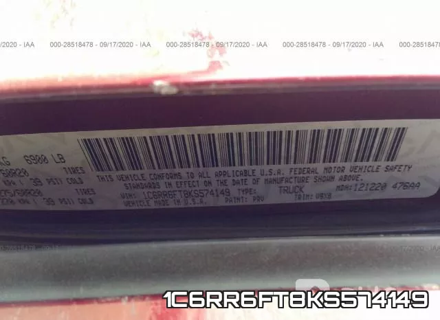 1C6RR6FT8KS574149 фото 10