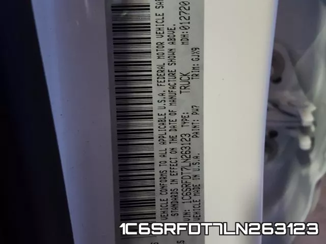 1C6SRFDT7LN263123 фото 2