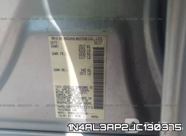 1N4AL3AP2JC130375 фото 10