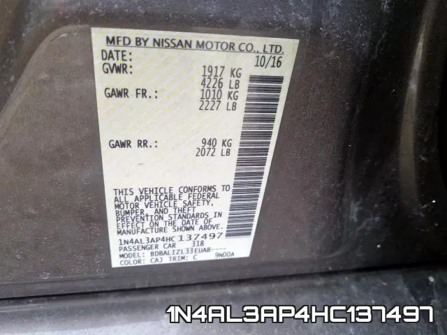 1N4AL3AP4HC137497 фото 2