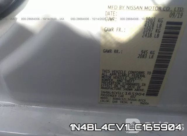 1N4BL4CV1LC165904 фото 10