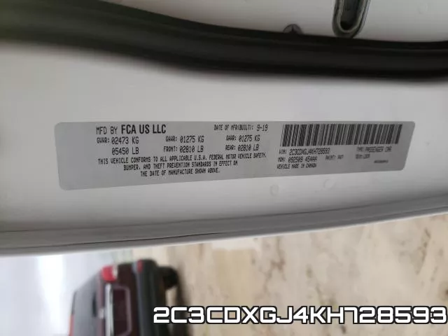 2C3CDXGJ4KH728593 фото 2