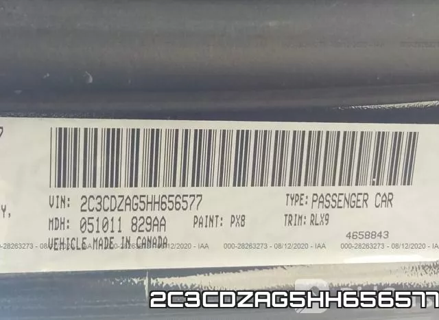 2C3CDZAG5HH656577 фото 10