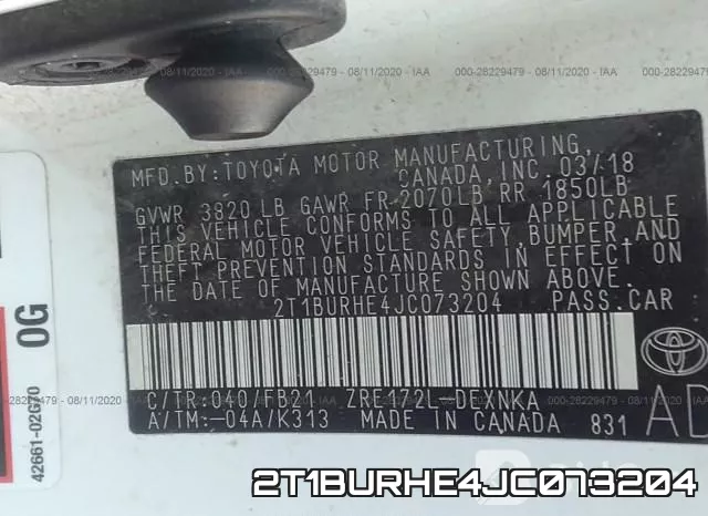 2T1BURHE4JC073204 фото 10